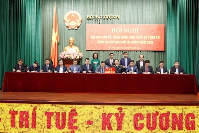 Chùm ảnh Hội nghị Đại biểu cán bộ, công chức, viên chức và Tổng kết công tác cơ quan Bộ Tài chính năm 2020