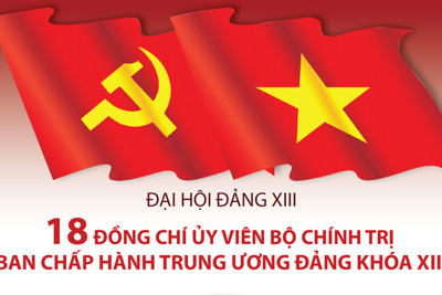 [Infographics] 18 đồng chí Ủy viên Bộ Chính trị Ban Chấp hành Trung ương Đảng khóa XIII