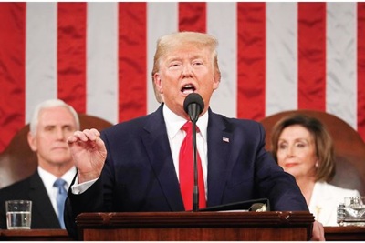 [Infographics] Tổng thống Trump tập trung vào chủ đề nước Mỹ vĩ đại trở lại trong thông điệp liên bang 2020 