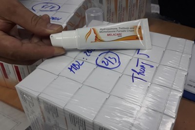 Thu giữ 10.000 tuýp kem nám Melacare nhập khẩu trái phép