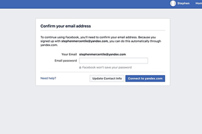 Facebook đòi người dùng cung cấp mật khẩu email