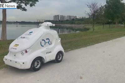[Video] Xem robot tuần tra công viên Singapore đảm bảo giãn cách chống Covid-19 