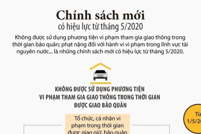 [Infographics] Chính sách mới có hiệu lực từ tháng 5 này