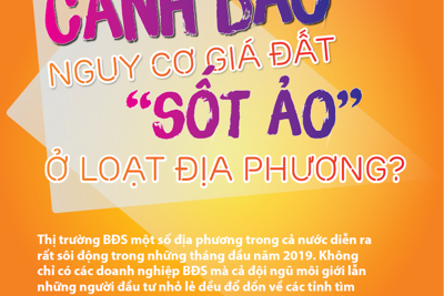 [Infographic] Cảnh báo nguy cơ giá đất "sốt ảo" ở loạt địa phương