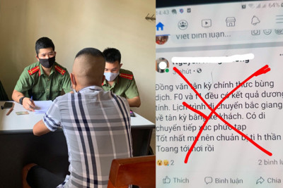 3 phút đăng status Tân Kỳ bùng dịch, chủ tài khoản bị phạt hơn chục triệu