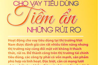 [Infographics] Cho vay tiêu dùng tiềm ẩn những rủi ro 