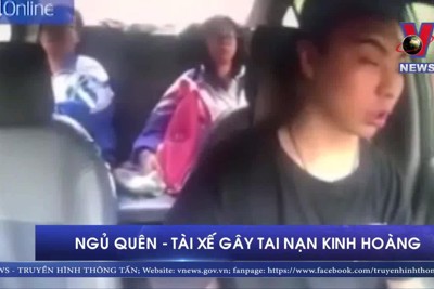 [Video] Buồn ngủ chỉ trong 4 giây, tài xế gây tai nạn kinh hoàng 