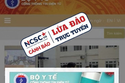 Cảnh báo thủ đoạn giả mạo website của Bộ Y tế để lừa đảo trợ cấp Covid-19