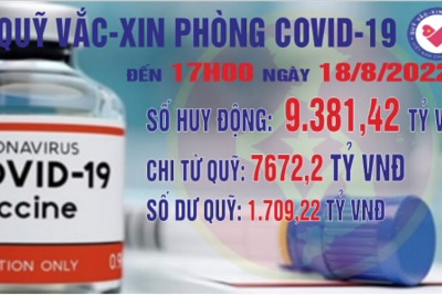 Quỹ Vắc xin phòng, chống COVID-19 còn dư 1.709,22 tỷ đồng