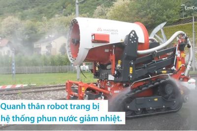 [Video] Robot cứu hoả điều khiển từ xa ở Đức