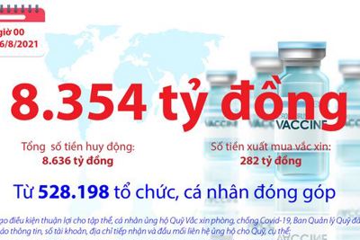 [Infographics] Quỹ Vắc xin phòng, chống COVID-19 còn dư 8.354 tỷ đồng