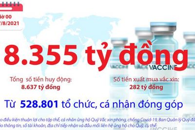 [Infographics] Quỹ Vắc xin phòng, chống COVID-19 còn dư 8.355 tỷ đồng