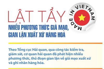 [Infographic] Lật tẩy nhiều phương thức giả mạo, gian lận xuất xứ hàng hóa