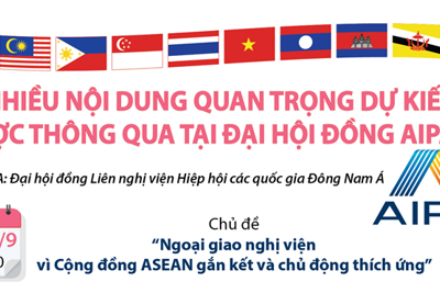 [Infographics] Nhiều nội dung quan trọng dự kiến được thông qua tại Đại hội đồng AIPA 41