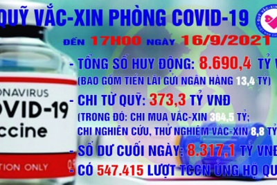 [Infographics] Quỹ Vắc xin phòng, chống COVID-19 còn dư 8.317,1 tỷ đồng