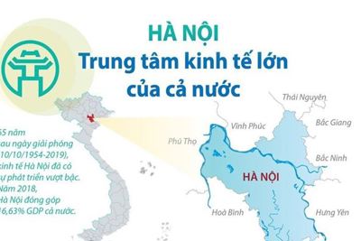 [Infographics] Hà Nội: Trung tâm kinh tế lớn của cả nước
