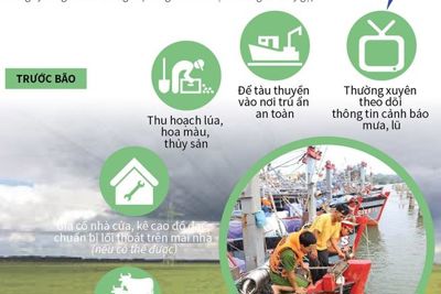  [Infographics] Kỹ năng ứng phó với thiên tai và bão lũ 