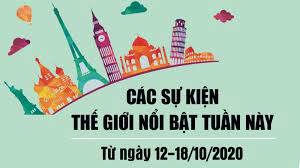 [Infographics] Dự kiến sự kiện quốc tế tuần tới (từ ngày 12/10 đến 18/10)
