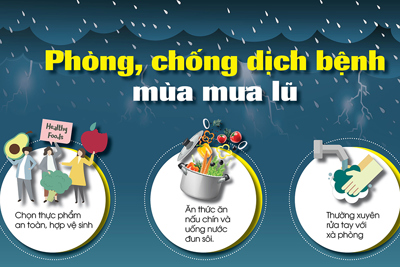 [Infographics] Chủ động phòng chống dịch bệnh trong mùa mưa lũ