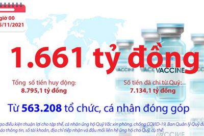 Quỹ Vắc xin phòng, chống COVID-19 còn dư 1.661 tỷ đồng