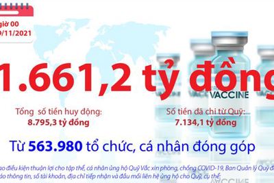Quỹ Vắc xin phòng, chống COVID-19 còn dư 1.661,1 tỷ đồng