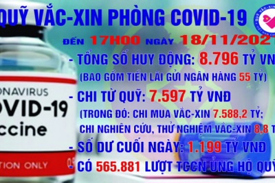 Quỹ Vắc xin phòng, chống COVID-19 còn dư 1.199 tỷ đồng