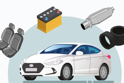 [Infographics] Những vật dụng ra đời từ tái chế ôtô 