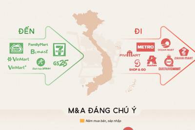[Infographics] "Người đến, kẻ đi" trong ngành bán lẻ 10 năm qua 