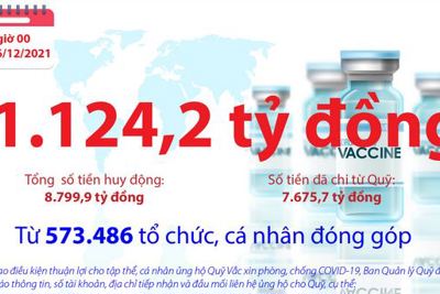 Quỹ Vắc xin phòng, chống COVID-19 còn dư 1.124,2 tỷ đồng