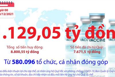 Quỹ Vắc xin phòng, chống COVID-19 còn dư 1.129,05 tỷ đồng