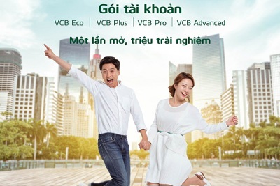Vietcombank ra mắt 4 gói tài khoản đặc biệt vượt trội dành cho khách hàng cá nhân