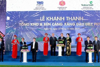 Khánh thành Tổng kho và bến cảng xăng dầu DKC Petro do Vietcombank tài trợ vốn