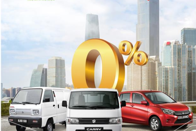 Vay mua ô tô Suzuki với lãi suất 0% trong 6 tháng đầu