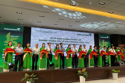 Vietcombank Đồng Tháp khánh thành trụ sở hoạt động mới