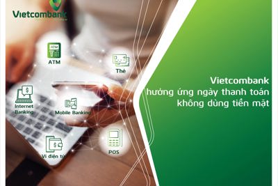 Vietcombank hưởng ứng mạnh mẽ “Ngày không dùng tiền mặt 16/06”