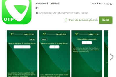 Vietcombank nâng hạn mức giao dịch trên VCB-iB@nking lên 1 tỷ đồng/01 ngày