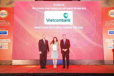 Vietcombank tiếp tục là ngân hàng uy tín nhất Việt Nam