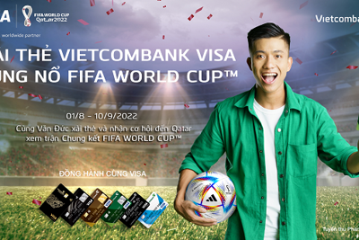 Xài thẻ Vietcombank Visa – Bùng nổ Fifa World Cup