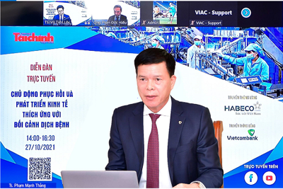 Vietcombank đồng hành cùng Diễn đàn “Chủ động phục hồi và phát triển kinh tế, thích ứng với bối cảnh dịch bệnh”