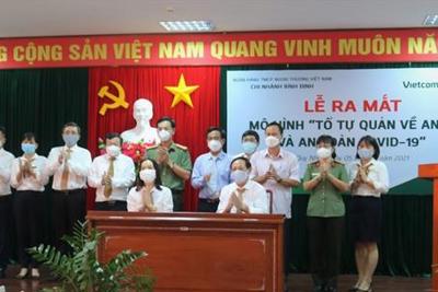 Vietcombank Bình Định ra mắt “Tổ an ninh trật tự và an toàn COVID-19”