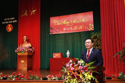 Phó Thủ tướng Chính phủ Vương Đình Huệ thăm và làm việc với Kho bạc Nhà nước