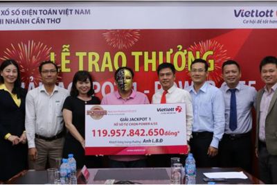 Khách hàng trúng Jackpot 1 của Vietlott đóng góp hơn 11 tỷ đồng cho ngân sách tỉnh Cà Mau