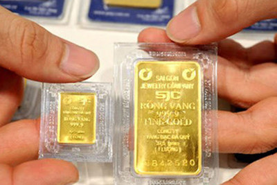 Giá vàng SJC và thương hiệu vàng Rồng Thăng Long cùng bật tăng