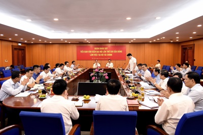 Tiểu ban Văn kiện Đại hội XIII của Đảng làm việc với Ban Cán sự Đảng Bộ Tài chính
