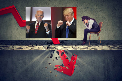 Lo sợ ông Trump thất cử, nhà đầu tư Mỹ đặt cược vào cú sell-off