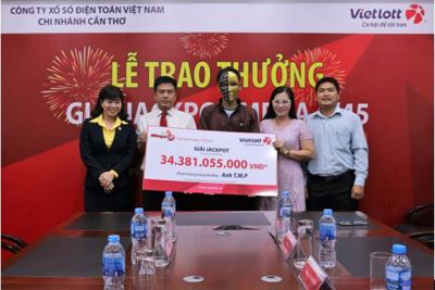 Máy chọn số ngẫu nhiên trùng ngày sinh, khách hàng Vietlott trúng 34 tỷ đồng