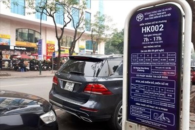 Hà Nội: Tiếp tục thí điểm vận hành ứng dụng dịch vụ Iparking từ tháng 10
