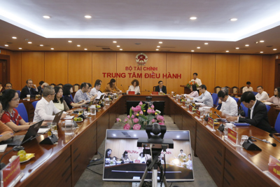 Chùm ảnh Hội nghị trực tuyến các bộ, ngành, địa phương với WB về giải ngân năm 2020