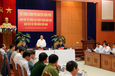 Cần khẩn trương hỗ trợ tối đa các địa phương khắc phục hậu quả bão lũ