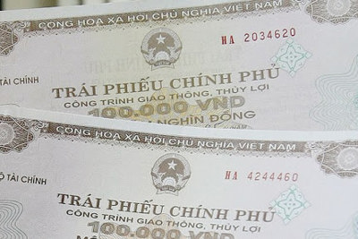 Trong tháng 10, huy động được 31.643 tỷ đồng trái phiếu chính phủ